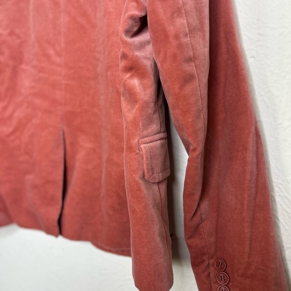 Juicy Couture Pink Velvet Button down Jacket Blazer - Picture 6 of 12
